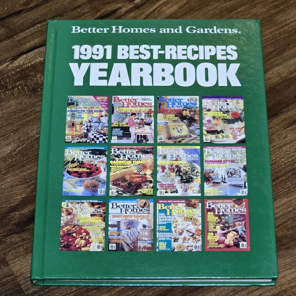 Better Homes & Gardens 1991 Best-Recipes Yearbook – First Edition Hardcover